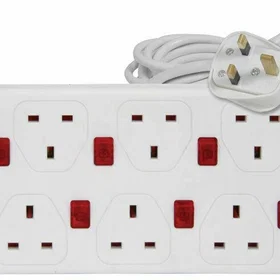 Mercury 8-Way Surge Protected Power Strip 2m 429.797UK