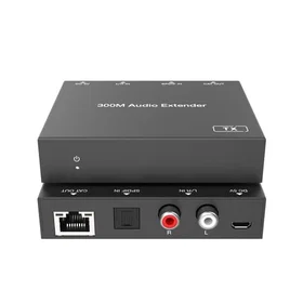 NÖRDIC SPDIF RCA L/R Ljudförlängare 300m