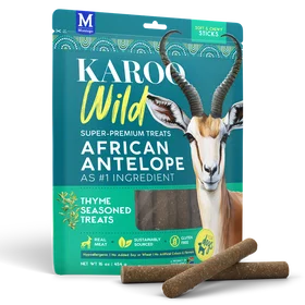 Karoo Wild Sticks Tanngodbiter Afrikansk Antilop Timian 454g