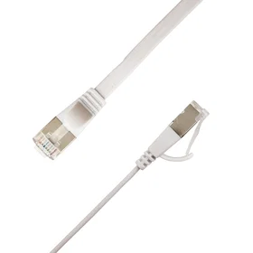 Linkit Flat U/FTP Cat6a 7.5m Patch Cable STP-FL6A-00750-WH