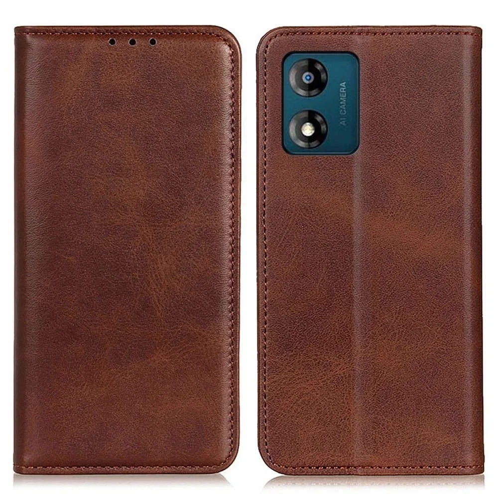 Motorola Leather Flip Case with Wallet for Moto E13