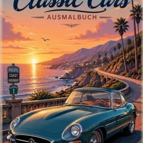 Oldtimer Malbuch Färgläggningsbok för Vuxna