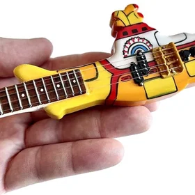 AXE HEAVEN Yellow Submarine Miniature Bass Guitar Replica 0661239447327