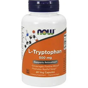 Now Foods 500mg L-Trytophan 60 Capsules