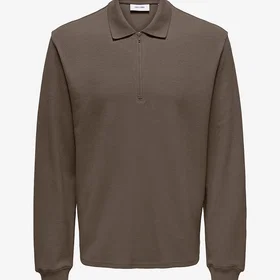 Only & Sons Trevor Life Reg LS Langermet Polo Shirt (Herre)