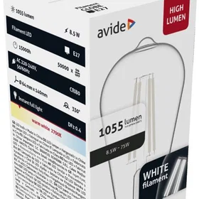 Avide AWLFST64WW-8.5W E27 Varmhvid 2700K 8.5W