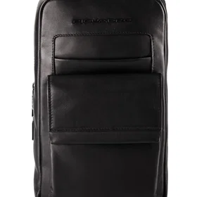 Piquadro CA5982S123-N Läder Crossbody Väska (20 cm)