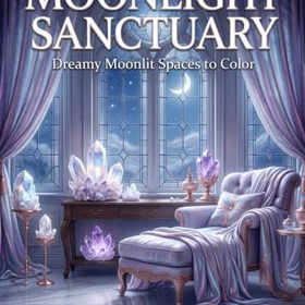 Moonlight Sanctuary Färgläggningsbok