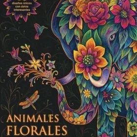 Animales Florales Färgläggningsbok