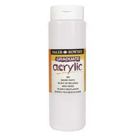 Daler-Rowney Graduate Akryl Maling Hvit 500ml