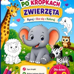 Moje Pierwsze Łączenie po Kropkach – Zwierzęta Färgläggningsbok för barn