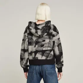 G-star Sprayed Letters Loose Hoodie (Dam)