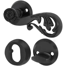 Millers Ytter Dörrhandtag Svart 115mm Med Beslag (1314715)
