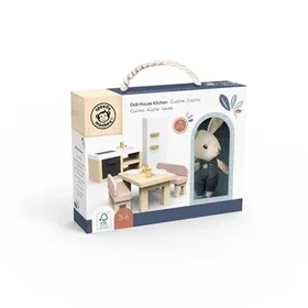 Speedy Monkey Dollhouse Kitchen Playset with Bunny