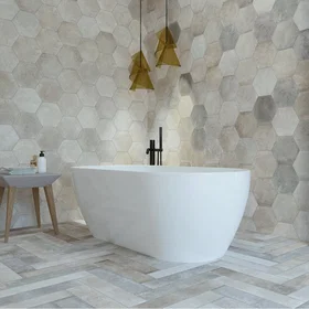Cerlat Porcelanato Flis Baltic Mix Beige/Brun 49x10cm 9mm 2013917002