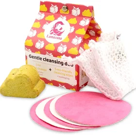 Lamazuna Gentle Cleansing Duo Facial Cleansing Kit (5 washable makeup remover wi
