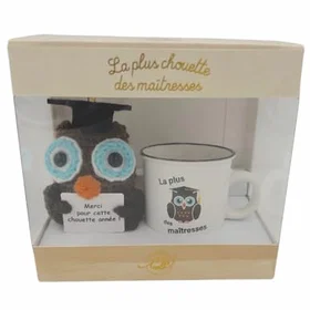 I2C La plus chouette des maîtresses Boîte cadeau 2-pack