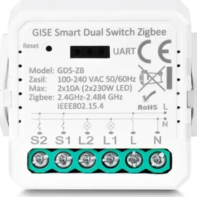 Gise GDS-ZB Commutateur Double Zigbee GDS-ZB-NN
