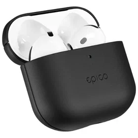 Epico Leather Case for Apple AirPods 4 Black