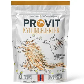 Provit Kyllinghjerter Frysetørket Kattgodbiter