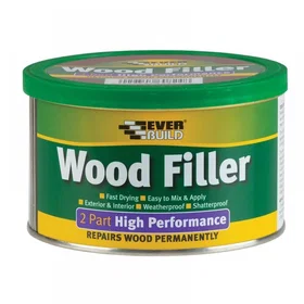 Everbuild Wood filler 2-Part High Performance White 500g