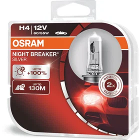Osram Night Breaker Silver 64193 H4 60/55W 12V (2-pack)