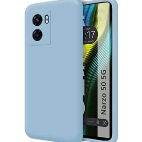 Tumundosmartphone Ultra Mjukt Flytande Silikonfodral för Realme Narzo 50 5G
