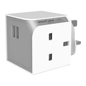 Allocacoc PowerCube miniCube USB 2-Way Power Strip Powercube MINICUBE USB UK