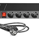 Adam Hall 16-Way Power Strip med 2 Strömbrytare 874716