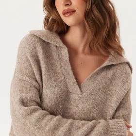 Only Life Ls Split Neck Cardigan (Dame)