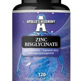 Apollo's Hegemony Zinc Bisglycinate 15mg 120 Tablets