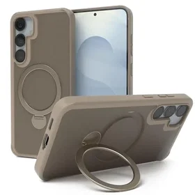 EAZY CASE Qi Laddningsfodral med 360 Grad Ring och Magnetisk Funktion för Samsung Galaxy S25 Plus
