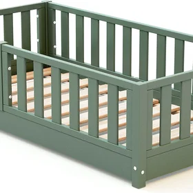Jurababy Sonho Mini Lit de sol en bois 70x140cm
