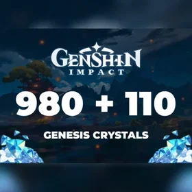 genshin Impact 980 + 110 Genesis Crystals