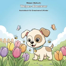 Welpen-Abenteuer Geschichte und Malbuch för Vuxna & Barn