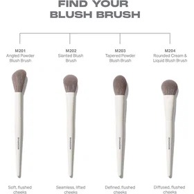 Morphe M204 Afrundet Creme- og Flydende Rougebørste