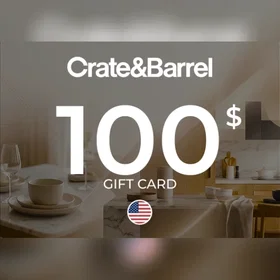 Crate and Barrel Gavekort 100 USD