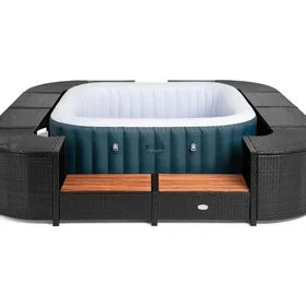 Lay Z Spa Square Rattan Hot Tub