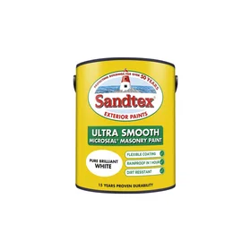 Sandtex Microseal Masonry Paint Pure Brilliant White 5L