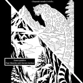 Noir & Blanc Le Monde Tel Qu'il Est Färgläggningsbok för vuxna