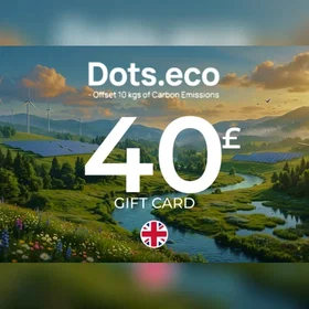 Dots.eco - Offset 10 kgs of CARBON EMISSIONS Presentkort 40 GBP
