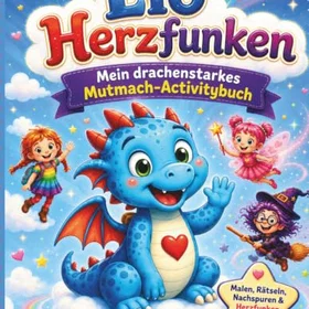 Lio Mein Drachenstarkes Mutmach-Rätselbuch Färgläggningsbok för barn