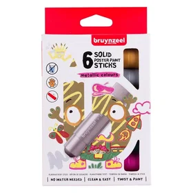 Bruynzeel Gouache Sticks Metallic 6pcs