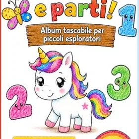 Colora e parti! Album tascabile för små upptäcktsresande Färgläggningsbok