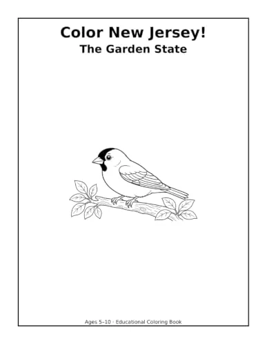 Color New Jersey!: The Garden State Kids Coloring Book Paperback