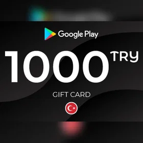 Google Play carte cadeau 1000 TRY