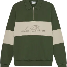 Les Deux Cory Zipper Rugby Sweatshirt (Herre)
