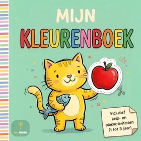 Doeboek Mijn Kleurenbok Aktivitetsbok för Småbarn från 1 till 3 År