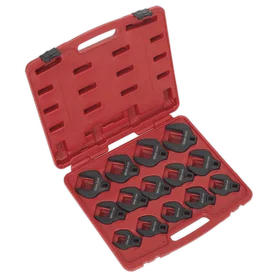 Sealey AK59831 Crows Foot Spanner Set 14pcs 1/2"Sq Drive Metric