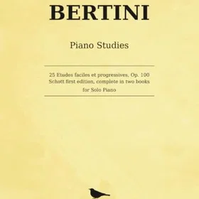 Bertini Etudes lätta och progressiva, Op. 100